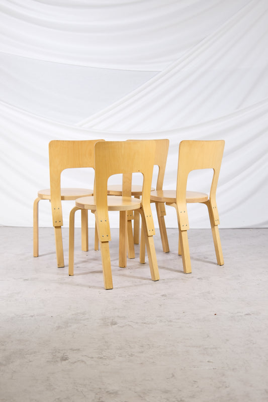 Artek 66 chair - Alvar Aalto (4 pcs)