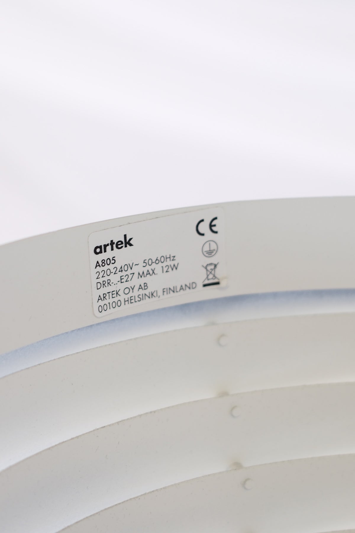 Artek A805 Floor Lamp, Alvar Aalto, Chrome Details
