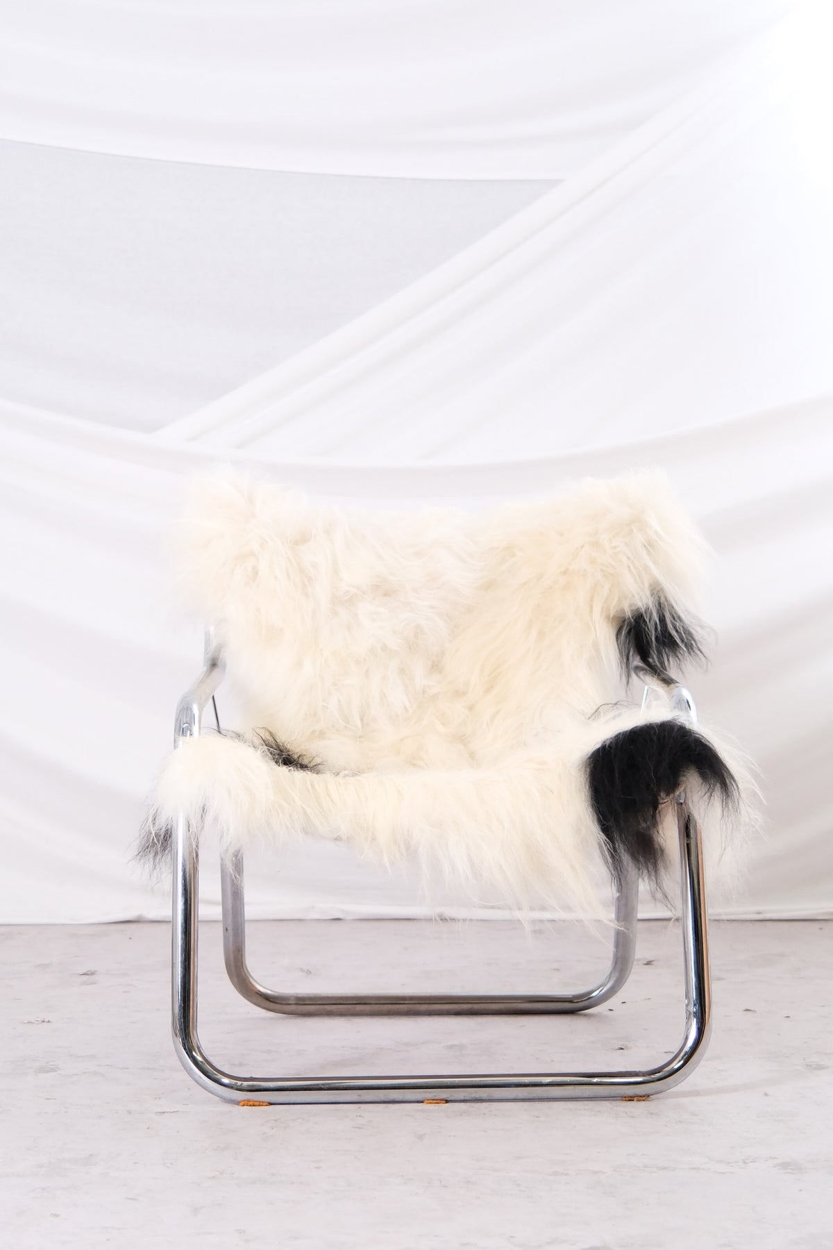 Lambskin Chrome Armchair