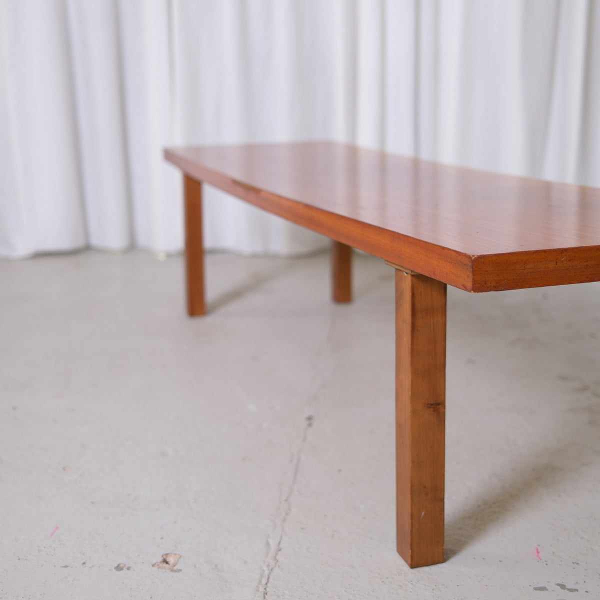 Vintage Japandi Style Teak Coffee Table