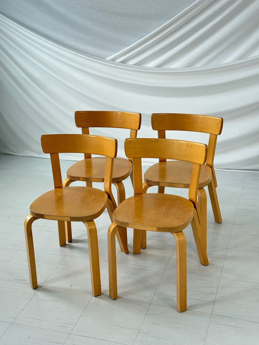 Artek 69 Chair by Alvar Aalto (set of 4)