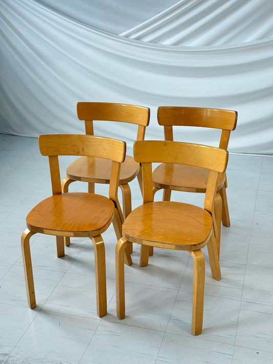 Artek 69 Chair by Alvar Aalto (set of 4)