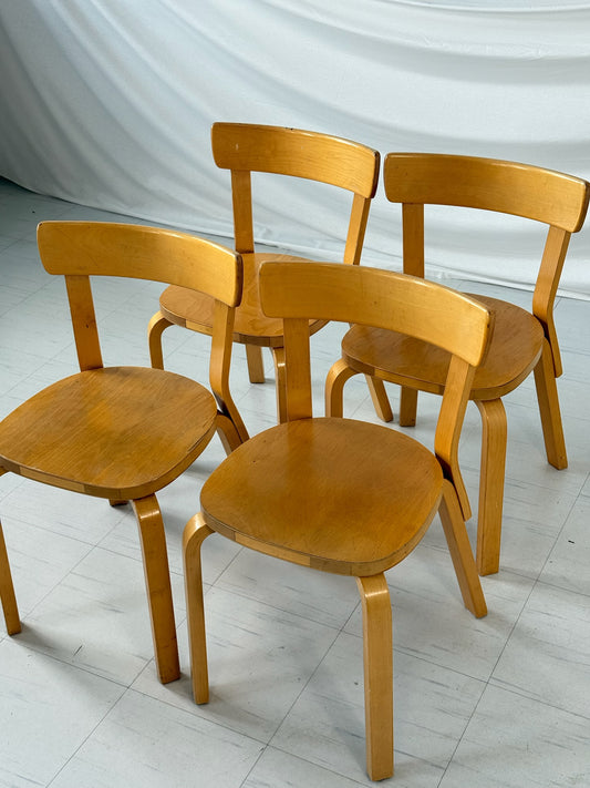 Artek 69 Chair by Alvar Aalto (set of 4)