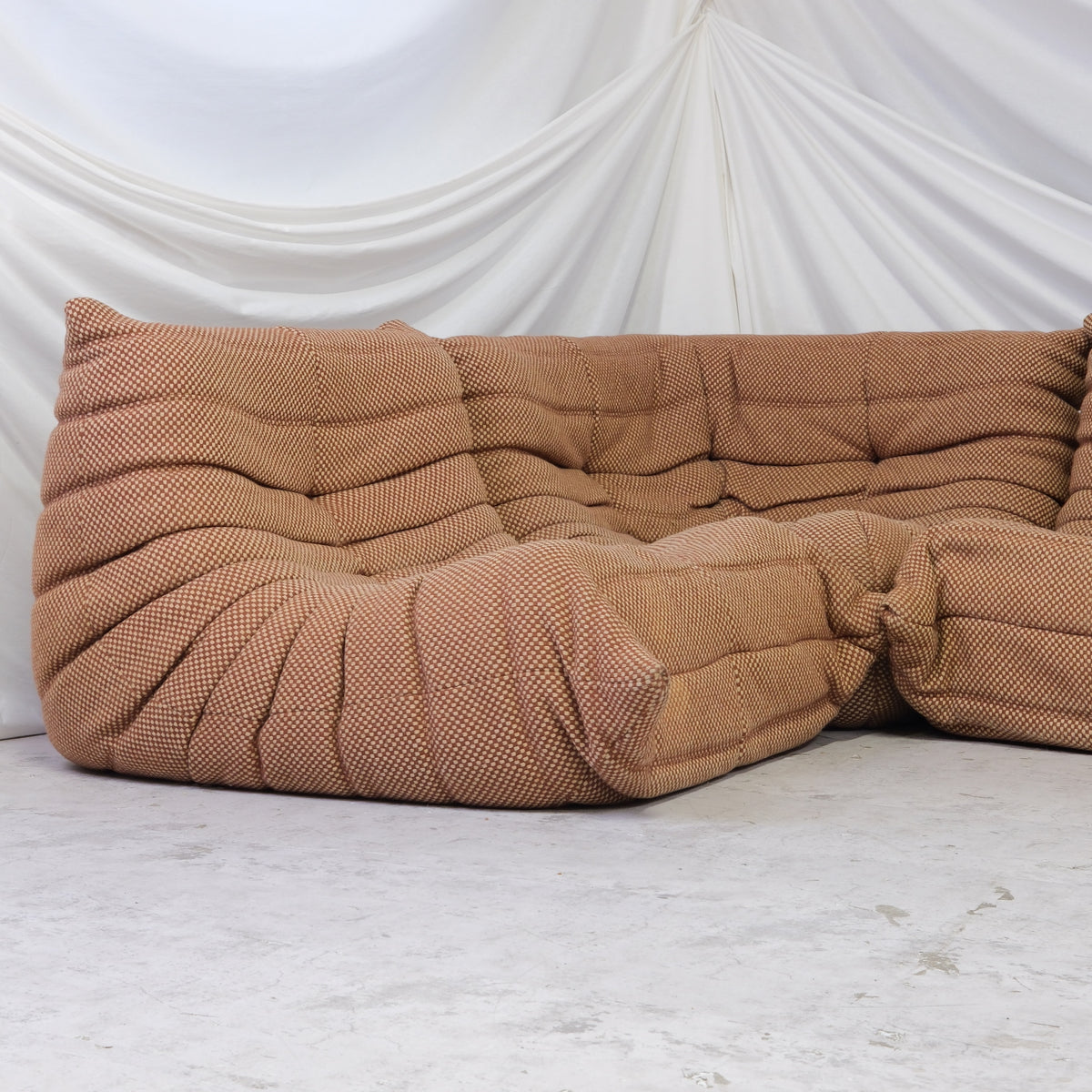 Ligne Roset Togo in Brown Wool Fabric - 3 pieces available