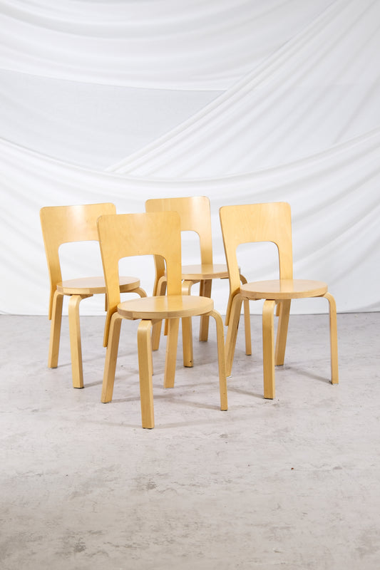Artek 66 chair - Alvar Aalto (4 pcs)