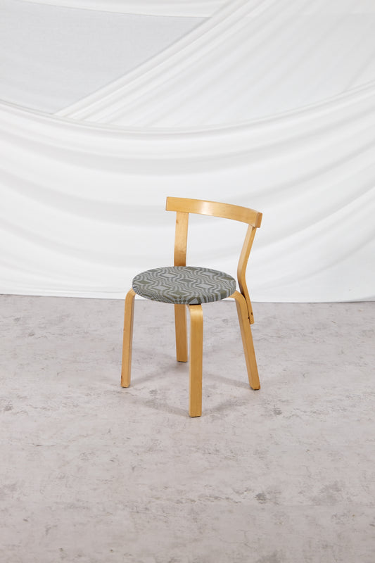 Artek 68 Chair upholstered with Johanna Gullichsen fabric