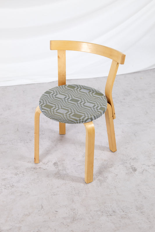 Artek 68 Chair upholstered with Johanna Gullichsen fabric