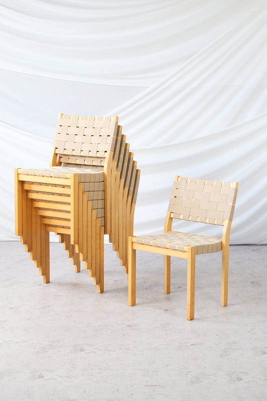 Artek 611 Chairs by Alvar Aalto