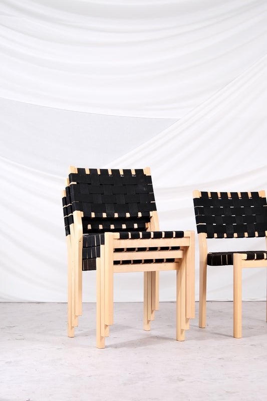 Artek 611 Chairs by Alvar Aalto