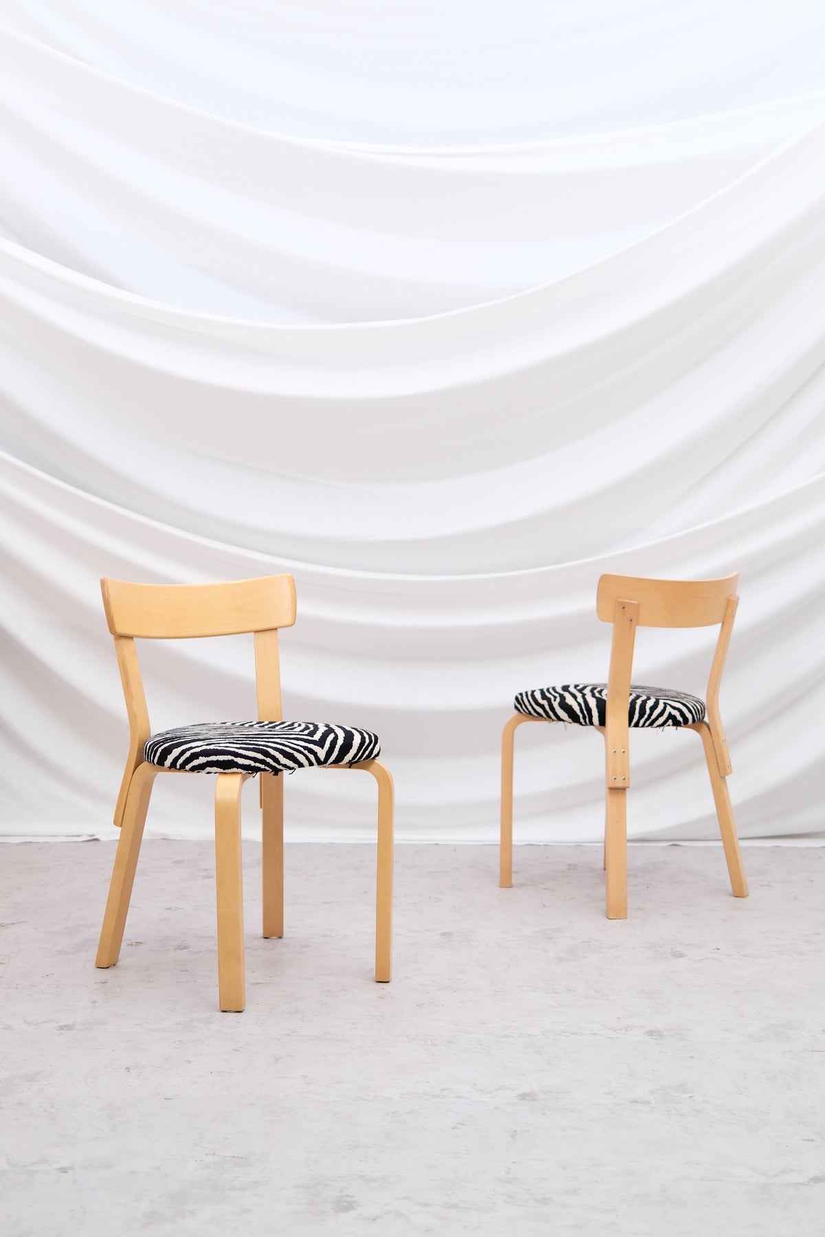 Artek 69 Chair by Alvar Aalto 2 pcs Available