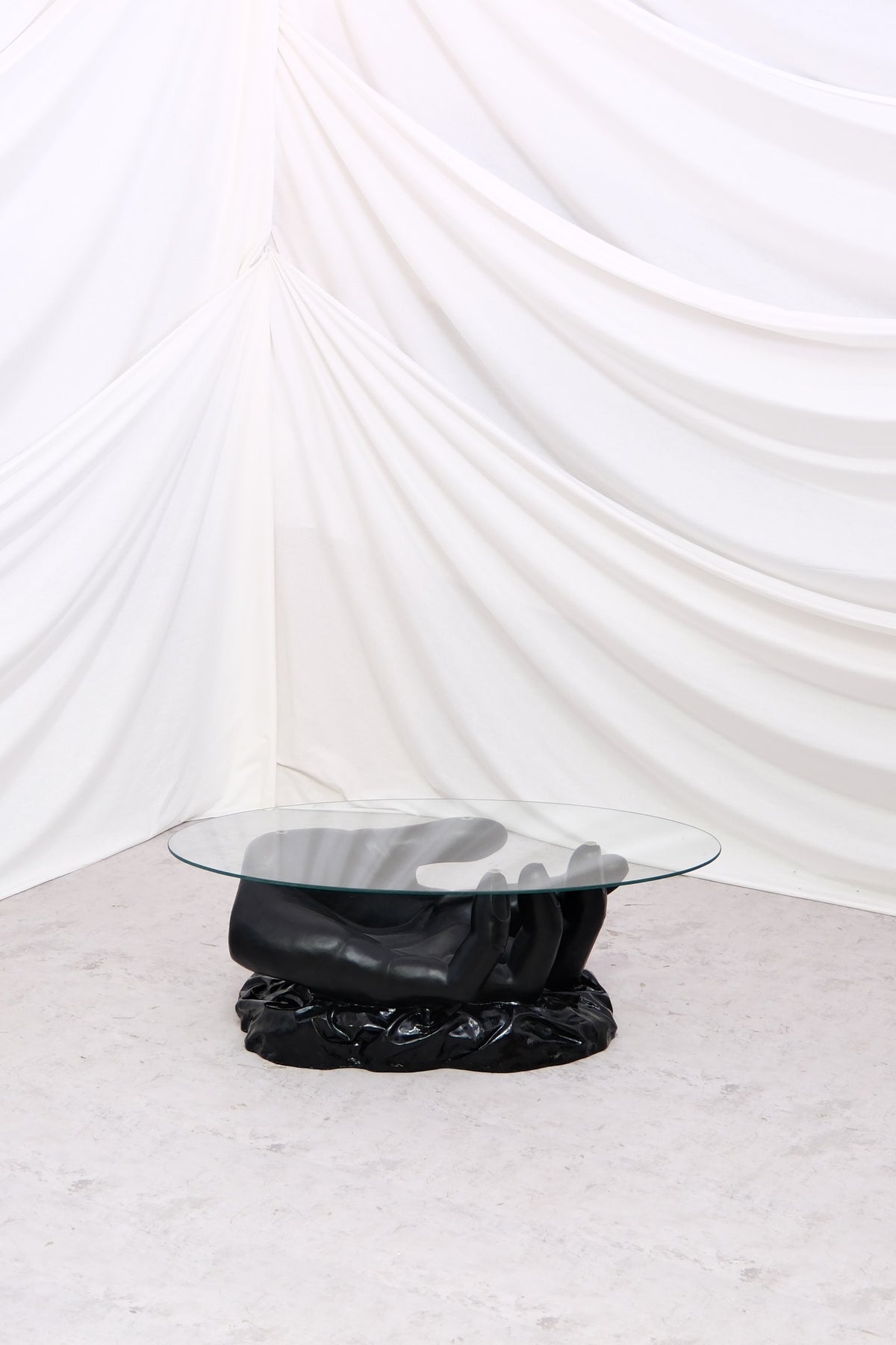 Vintage Sculptural Hand Coffee Table