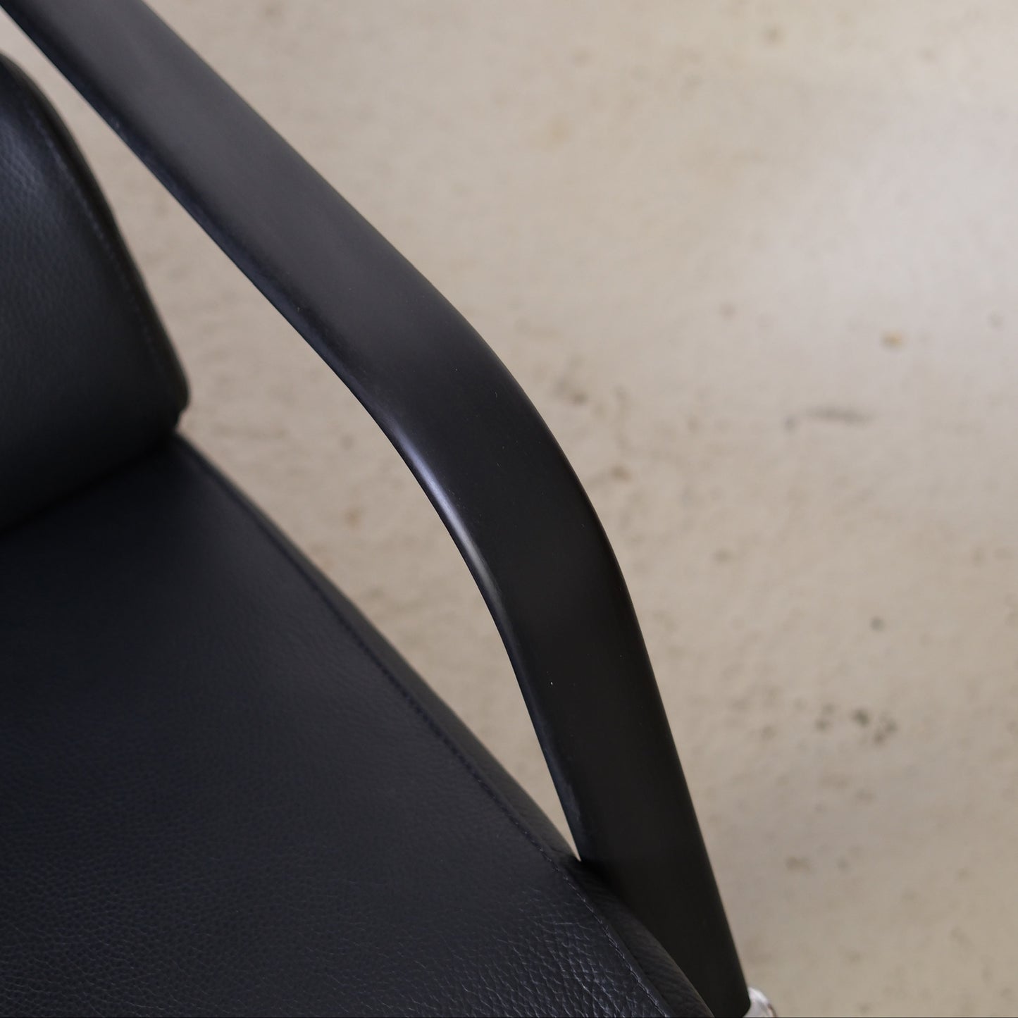 Yrjö Kukkapuro Remmi Lounge Chair and Ottoman in Black Leather