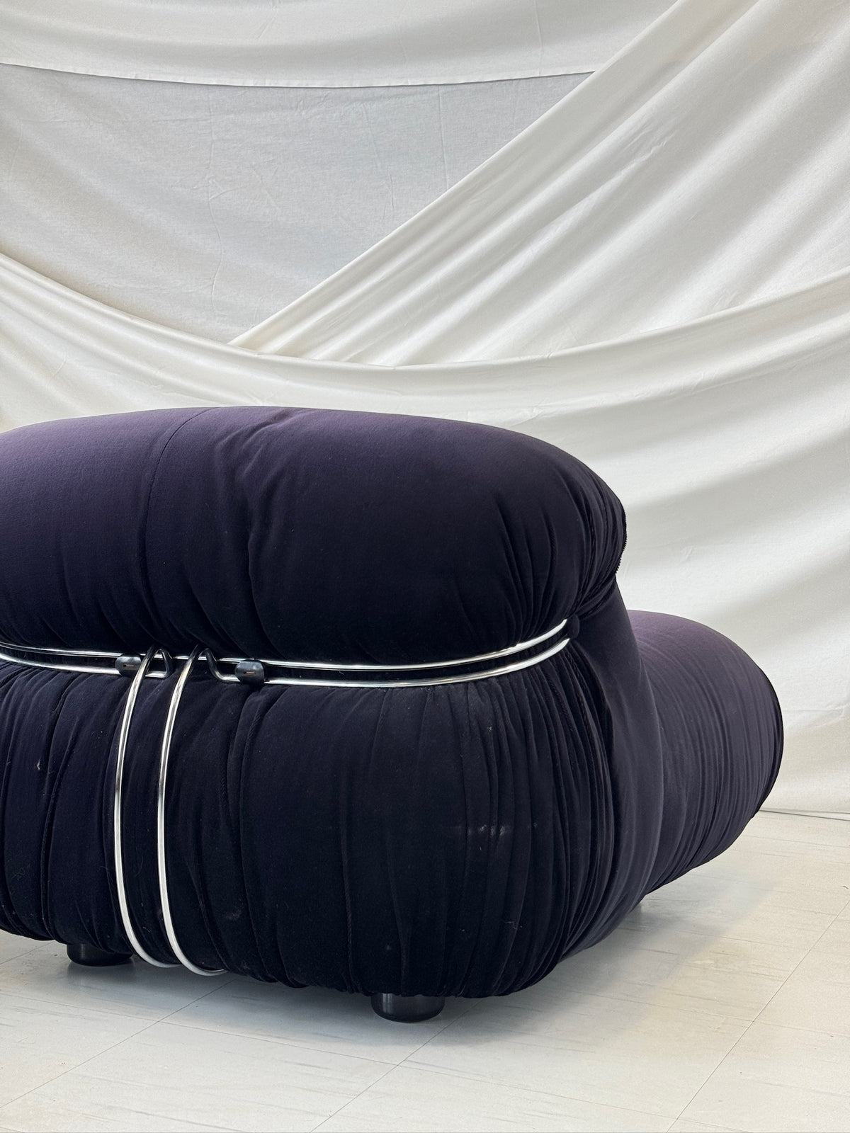 Soriana armchair with ottoman by Tobia Scarpa for Cassina