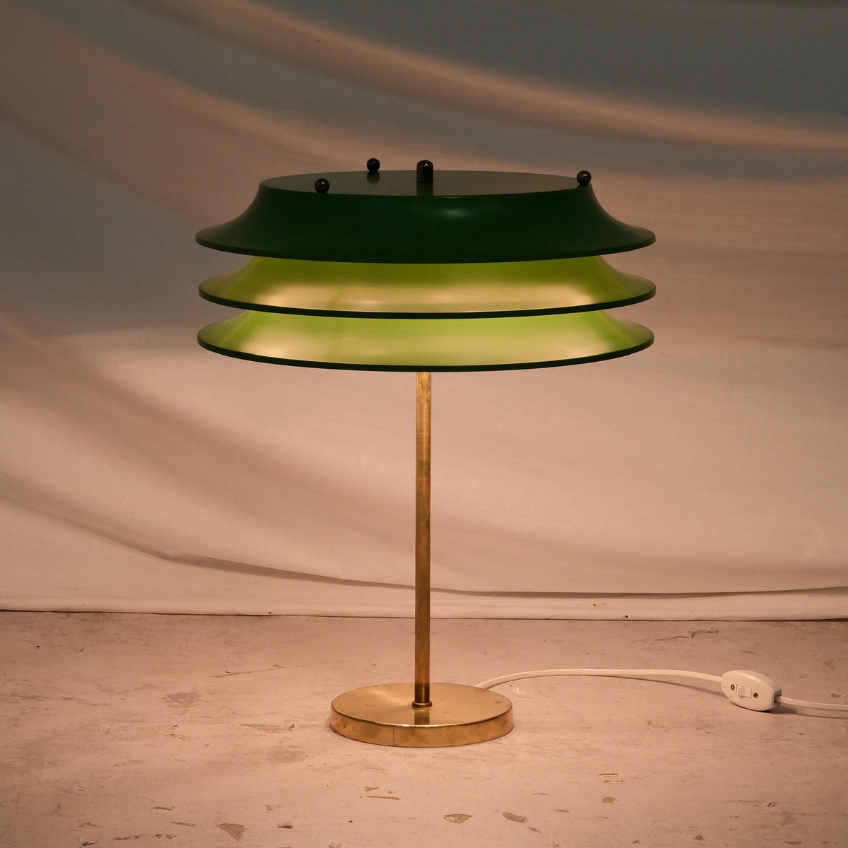Kai Ruokonen Table Lamp, Green - 1970s