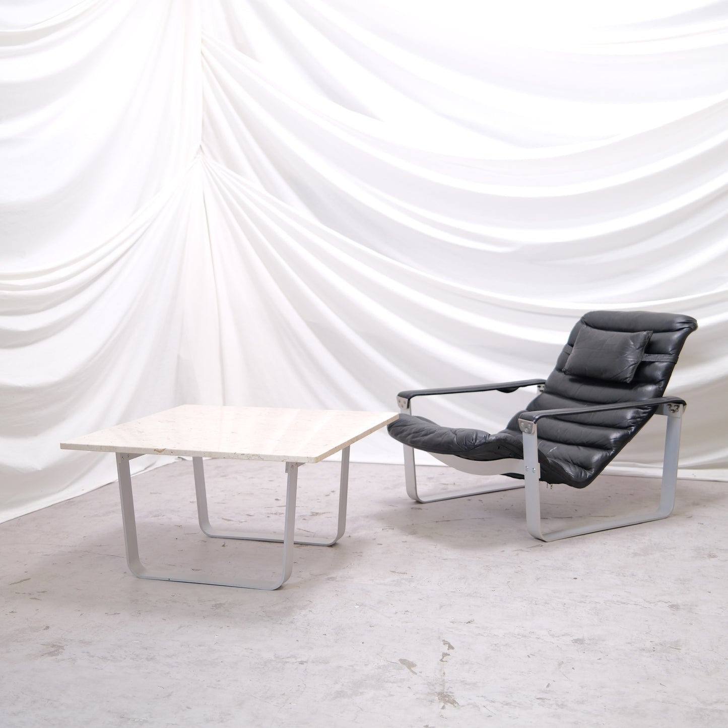 Ilmari Lappalainen – Pulkka Coffee Table with Marble Top - Asko