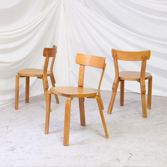 Alvar Aalto Chair 69 War Leg Chairs for Artek