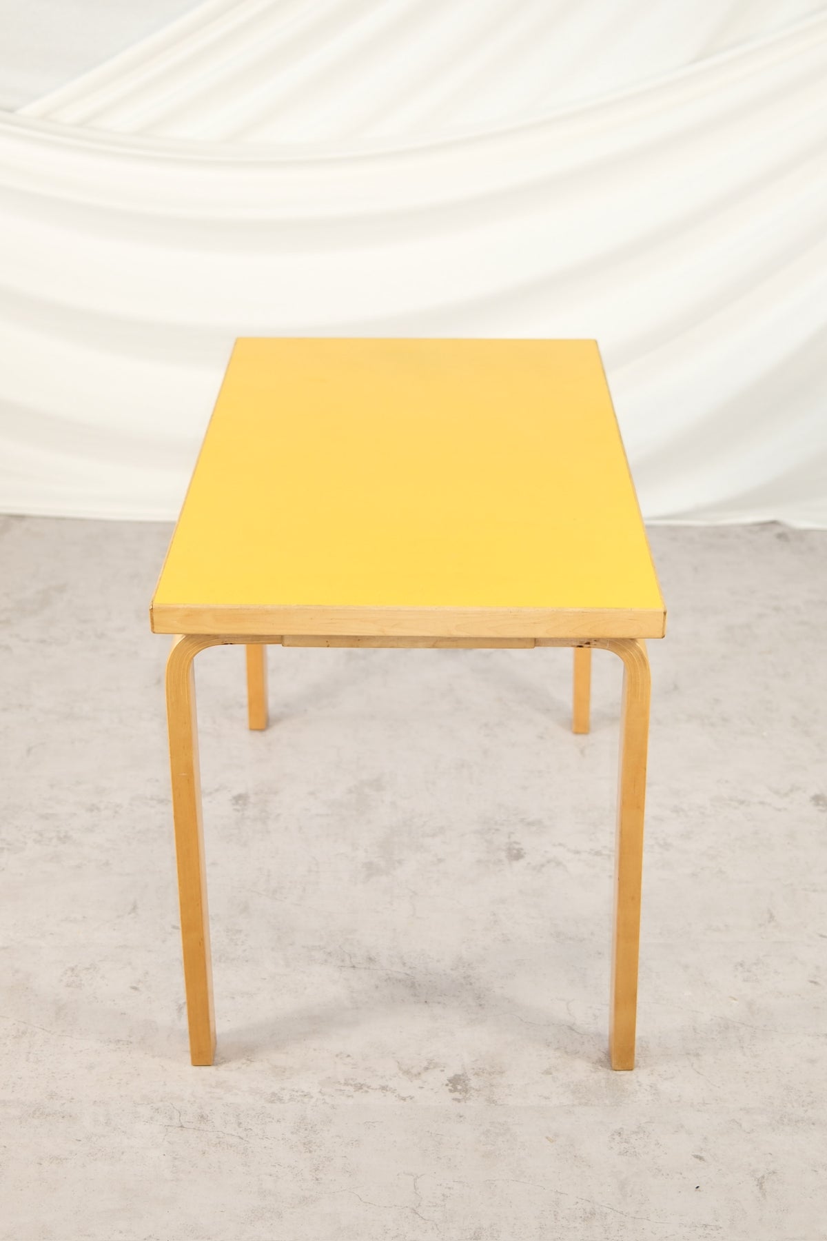 Artek 80B Table, Yellow Laminate