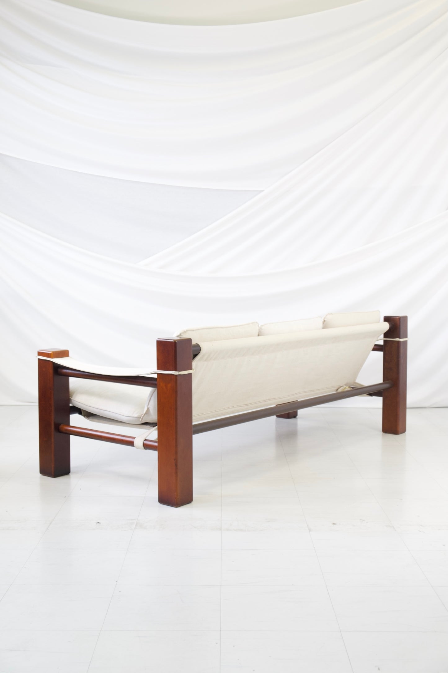 Vintage Brazilian Safari 3-Seater Sofa, 1970s