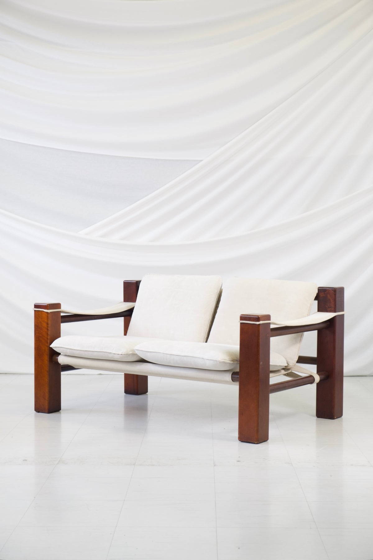 Vintage Brazilian Safari 2-Seater Sofa, 1970s