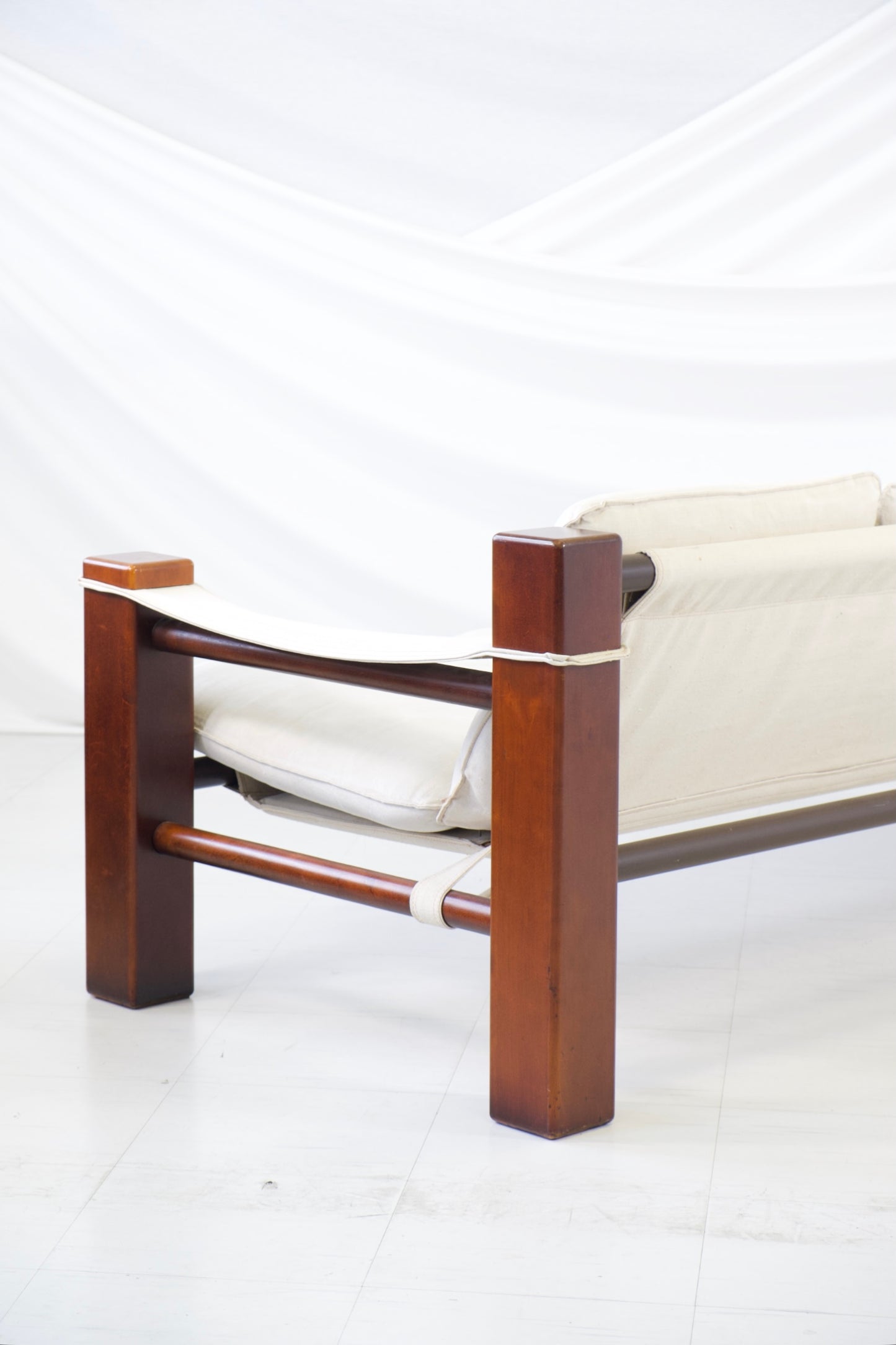 Vintage Brazilian Safari 3-Seater Sofa, 1970s