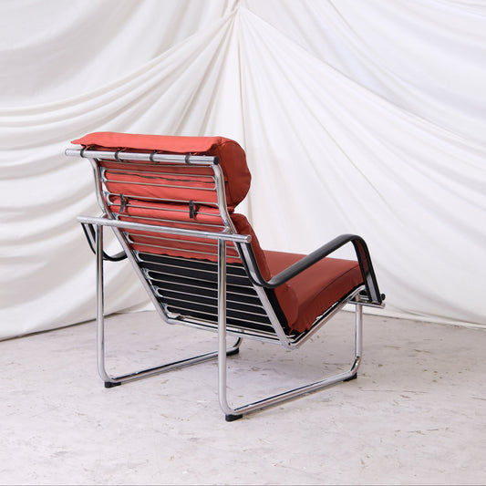 Yrjö Kukkapuro Remmi Lounge Chair - Terracotta leather
