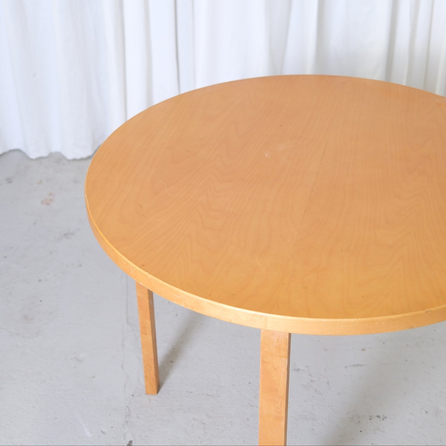 Artek 90A Round Table by Alvar Aalto