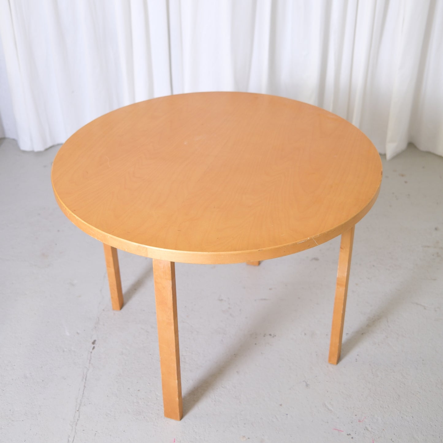 Artek 90A Round Table by Alvar Aalto