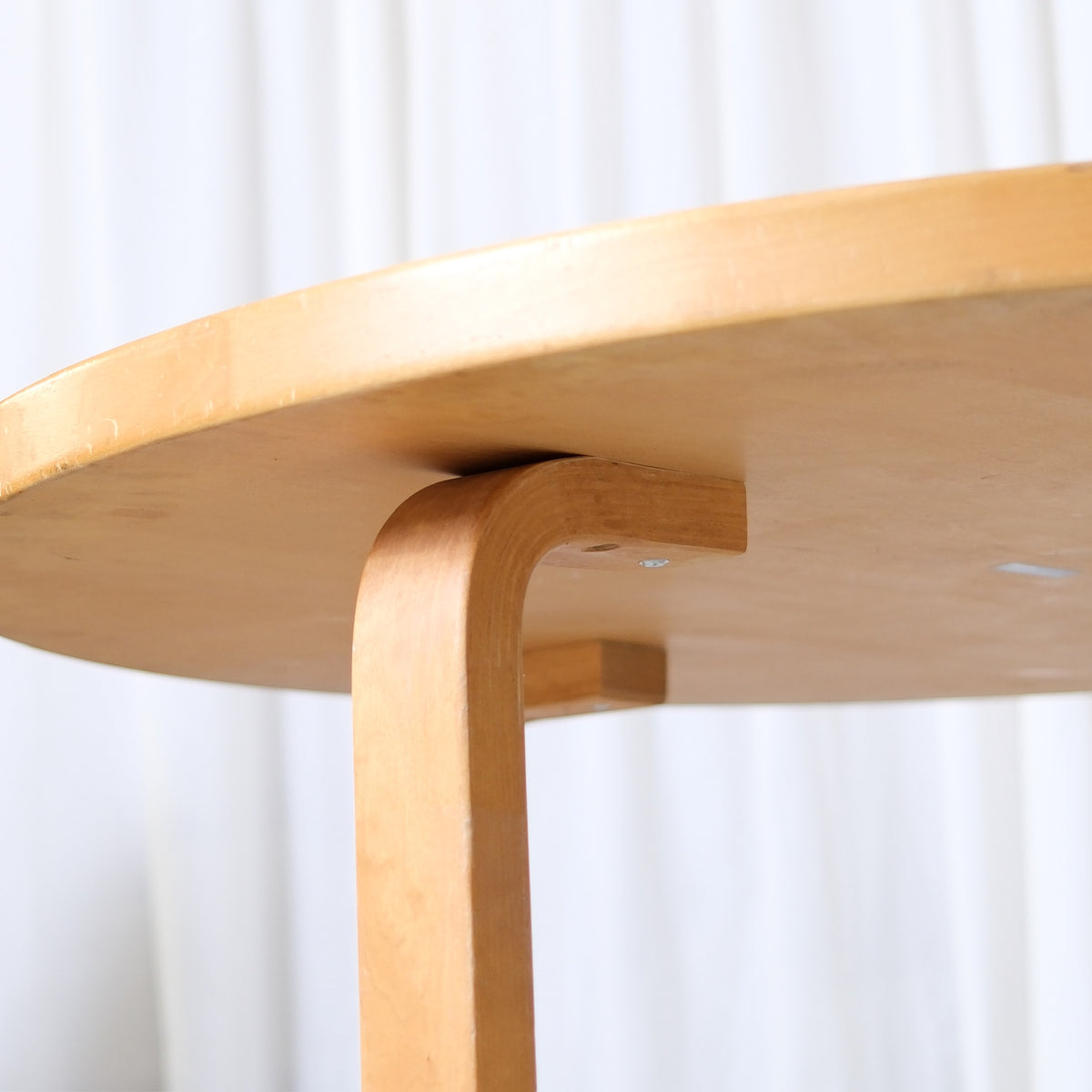 Artek 90A Round Table by Alvar Aalto