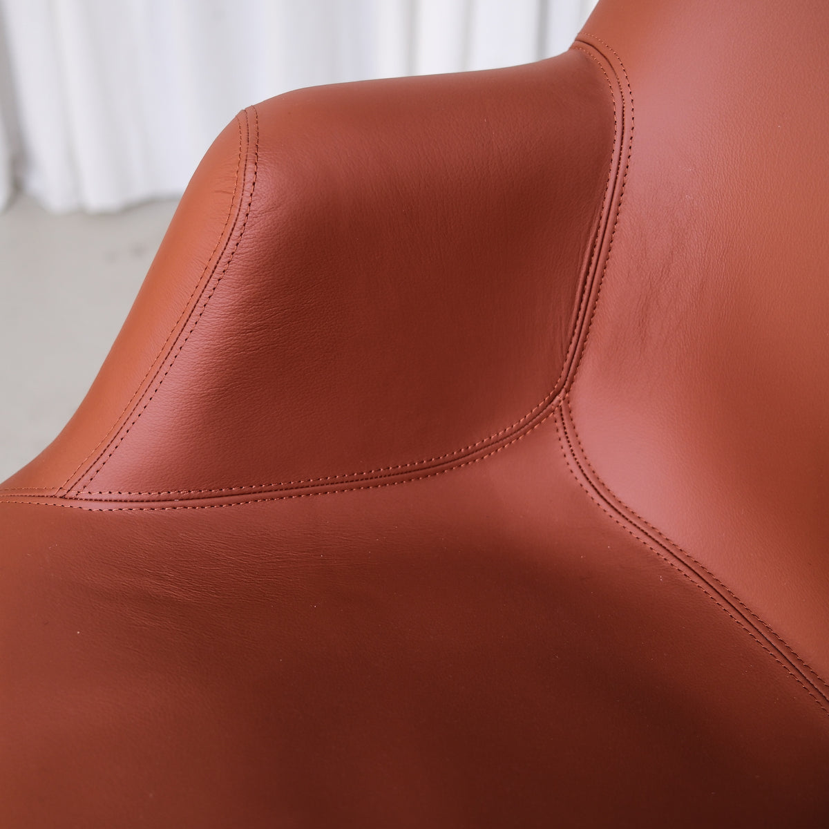 Yrjö Kukkapuro Junior Swivel Chairs in Brown Leather
