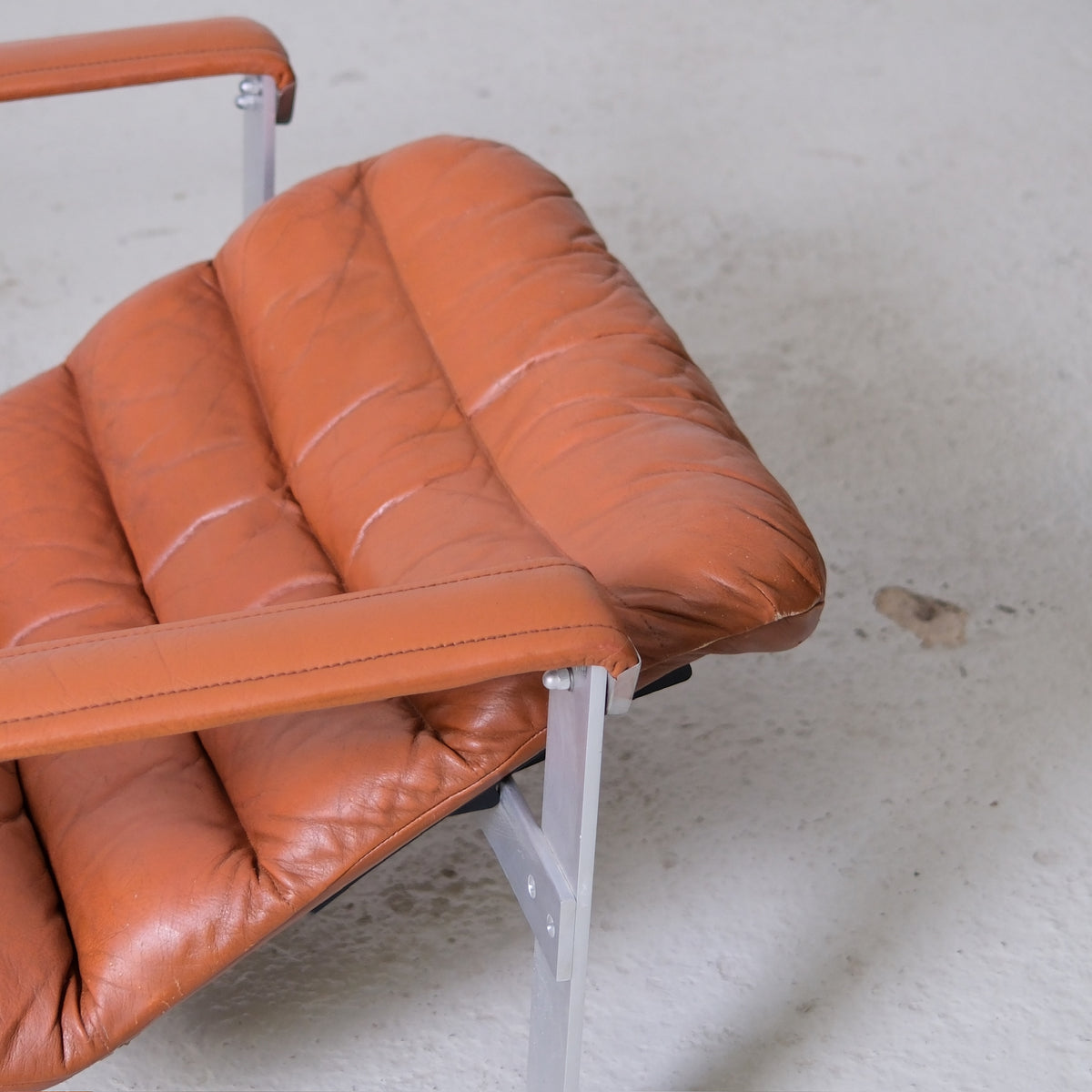 Ilmari Lappalainen Pulkka Lounge Chair in Brown Leather - Asko 1970s