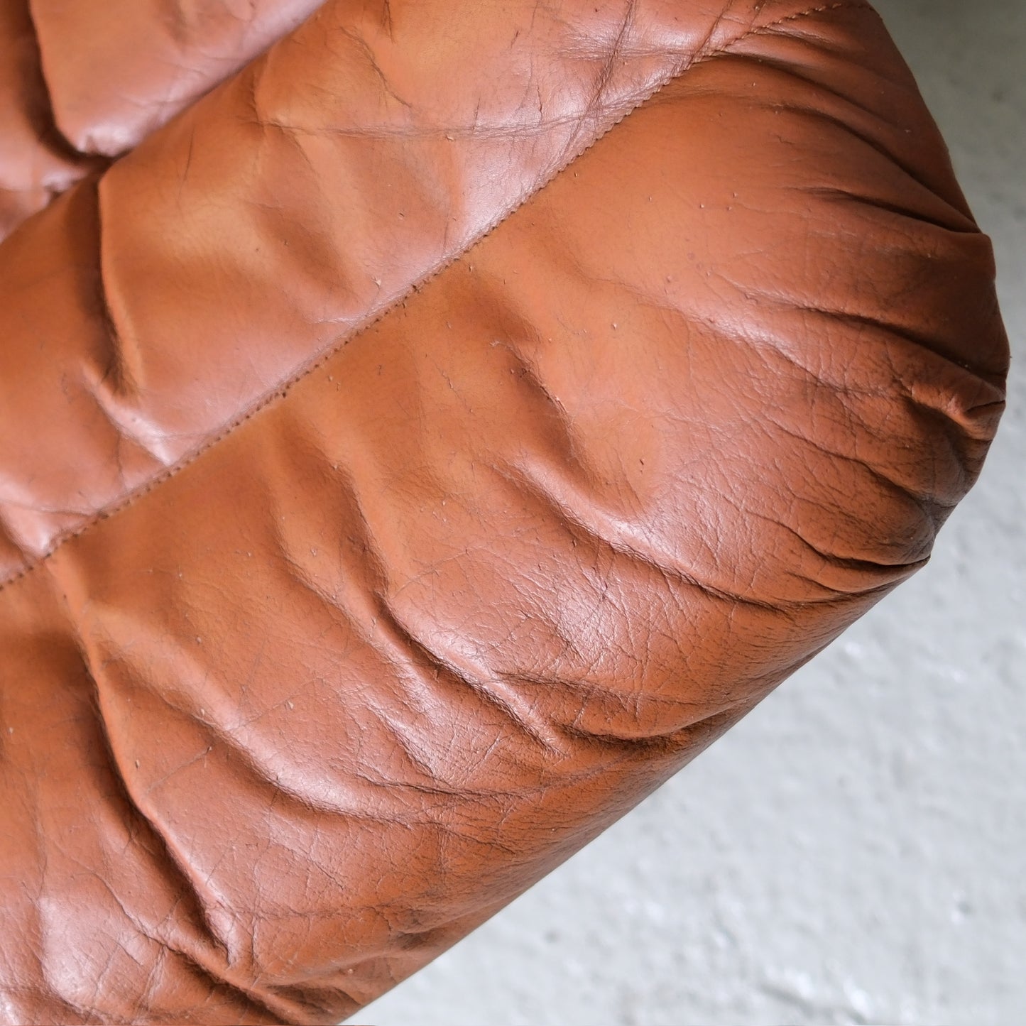 Ilmari Lappalainen Pulkka Lounge Chair in Brown Leather - Asko 1970s