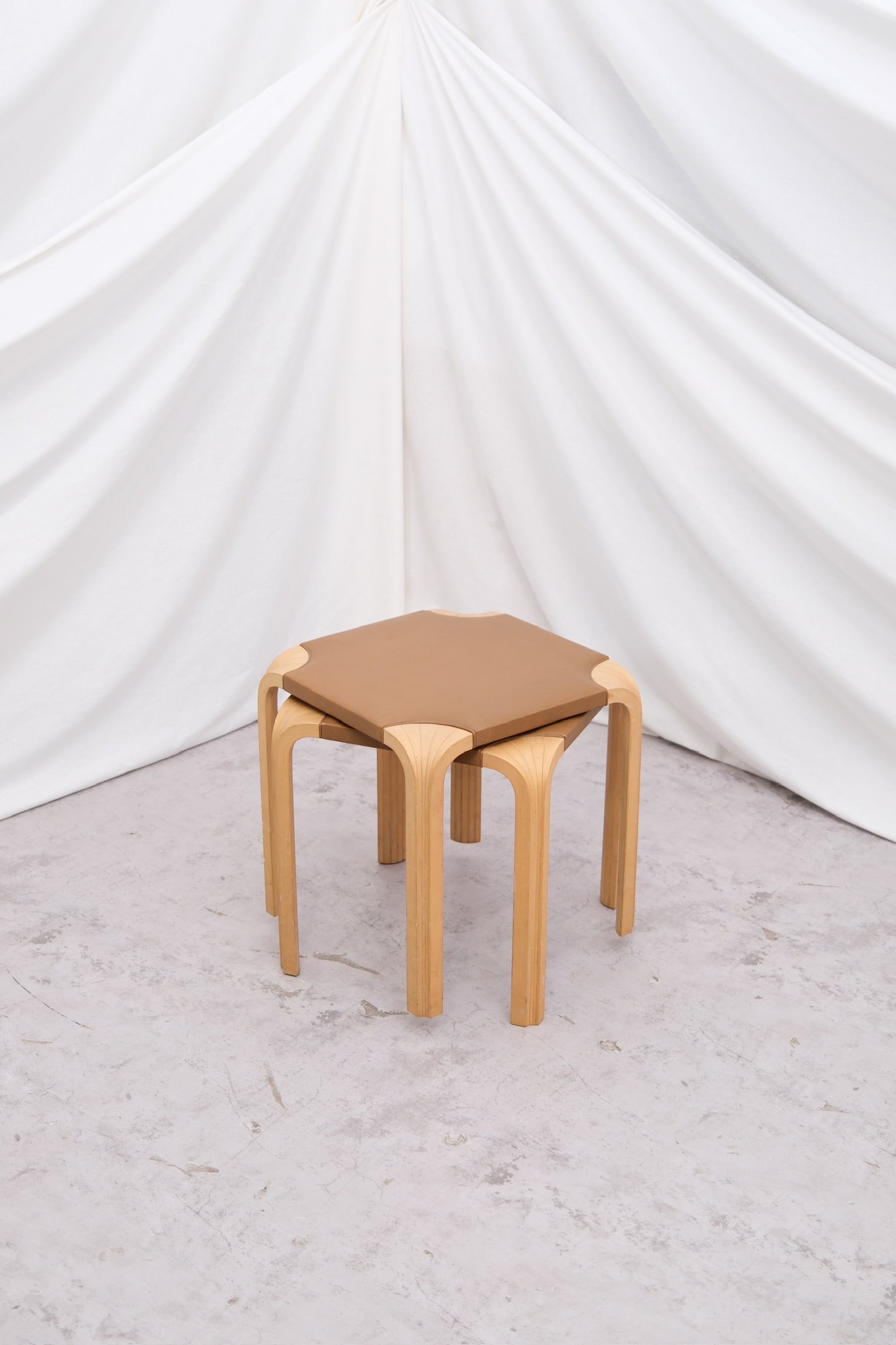Artek X601 Fan Leg Stools - Pino Interiors