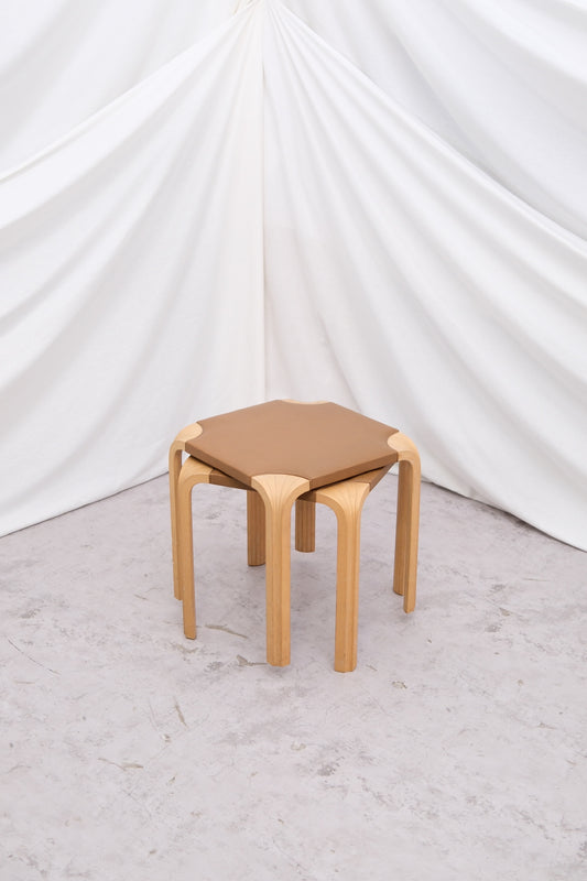 Artek X601 Fan Leg Stools - Pino Interiors