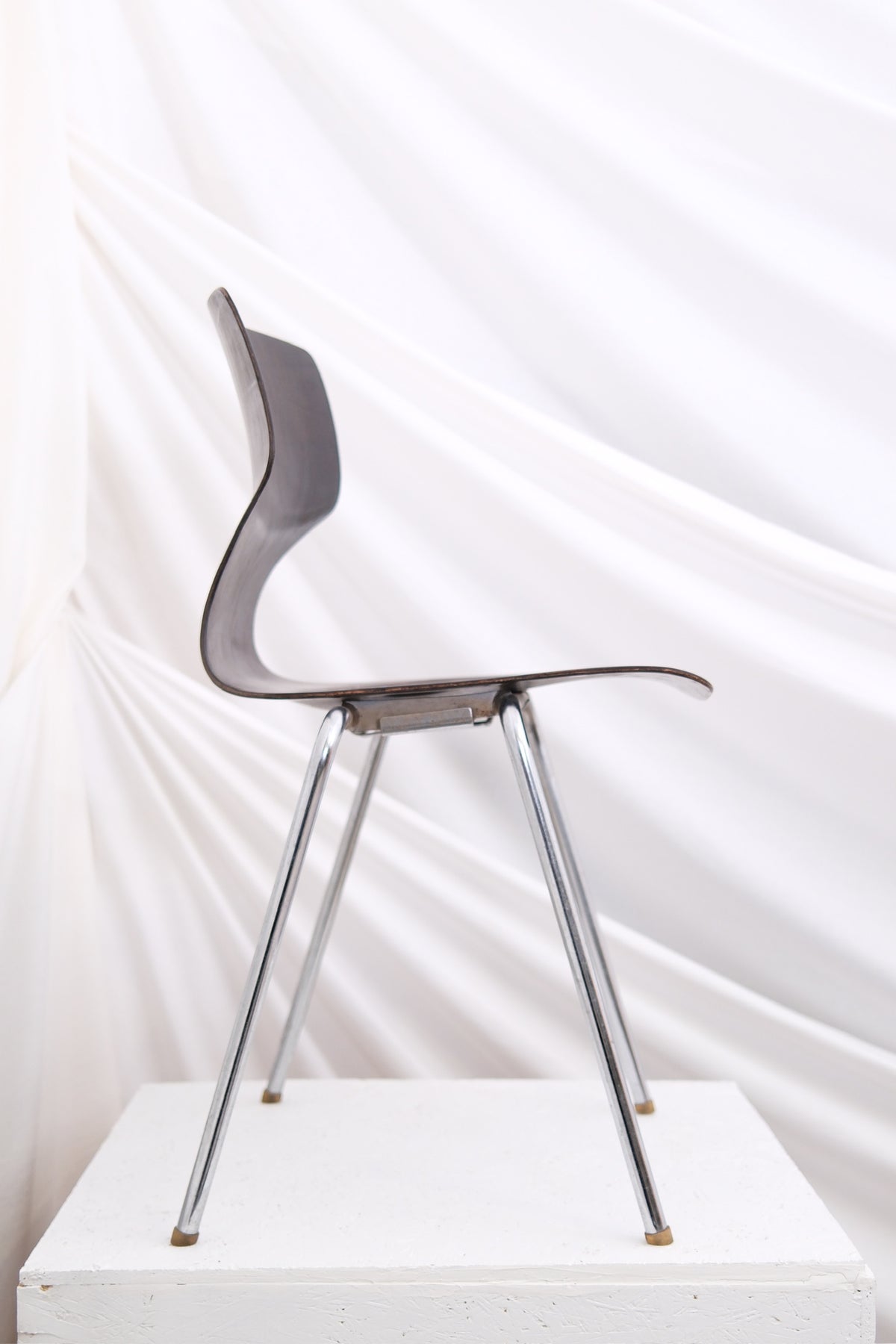 1970s Vintage Chrome and Wood Chairs - Pino Interiors