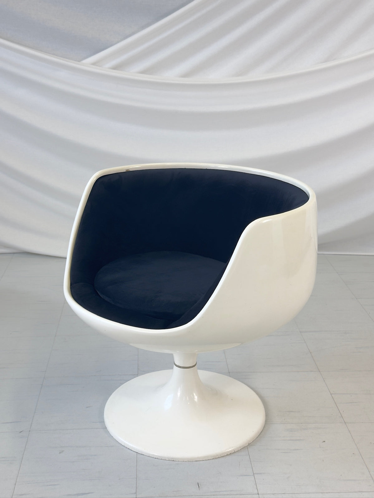 Eero Aarnio ‘Cognac’ Chairs in Black Velvet Set of Three