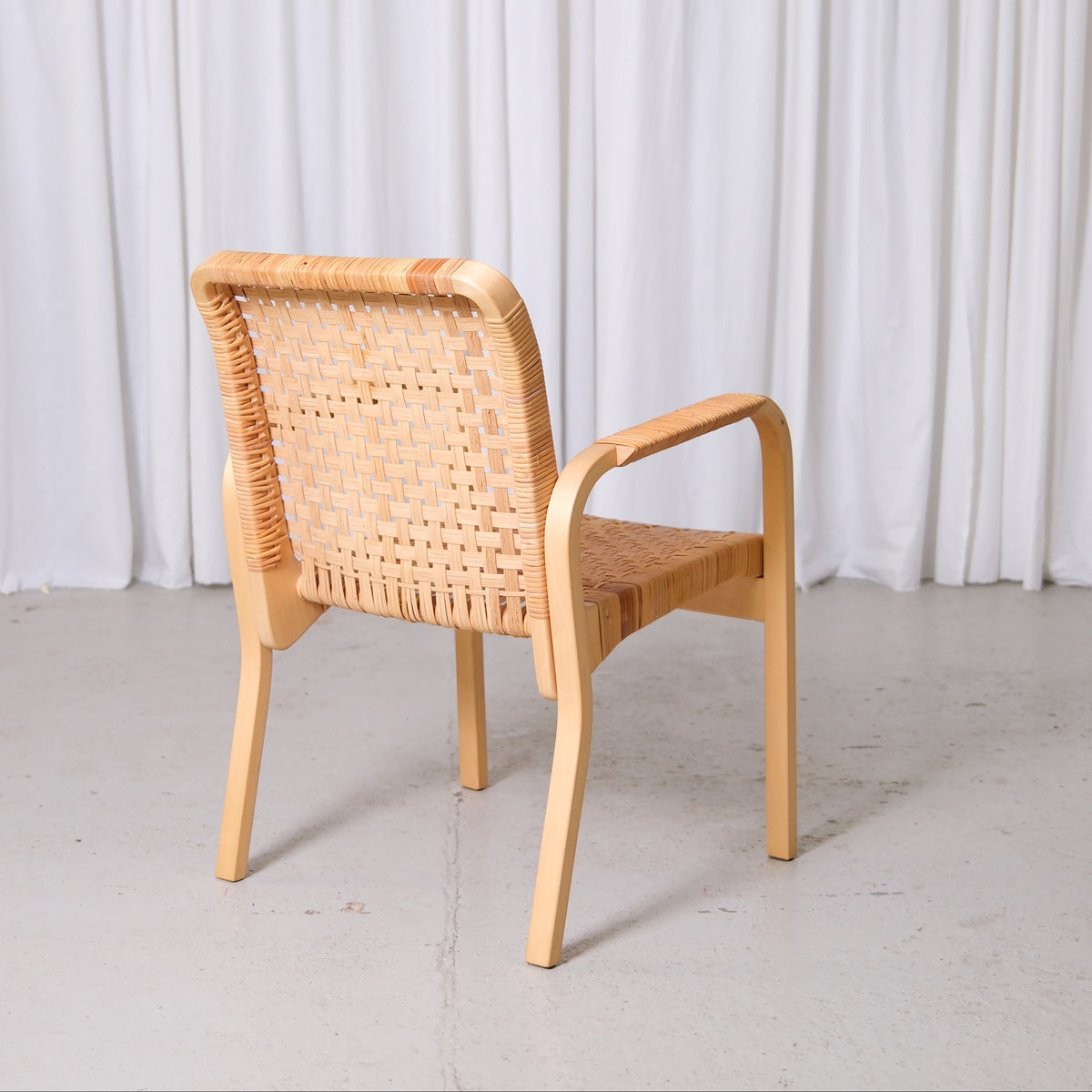 Alvar Aalto Chair 45 with Rattan for Artek
