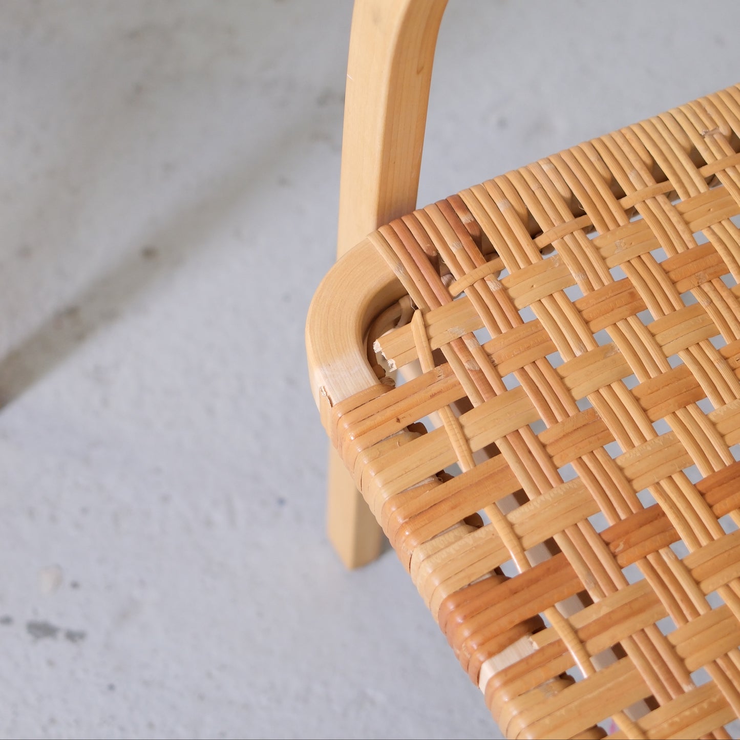 Alvar Aalto Chair 45 with Rattan for Artek