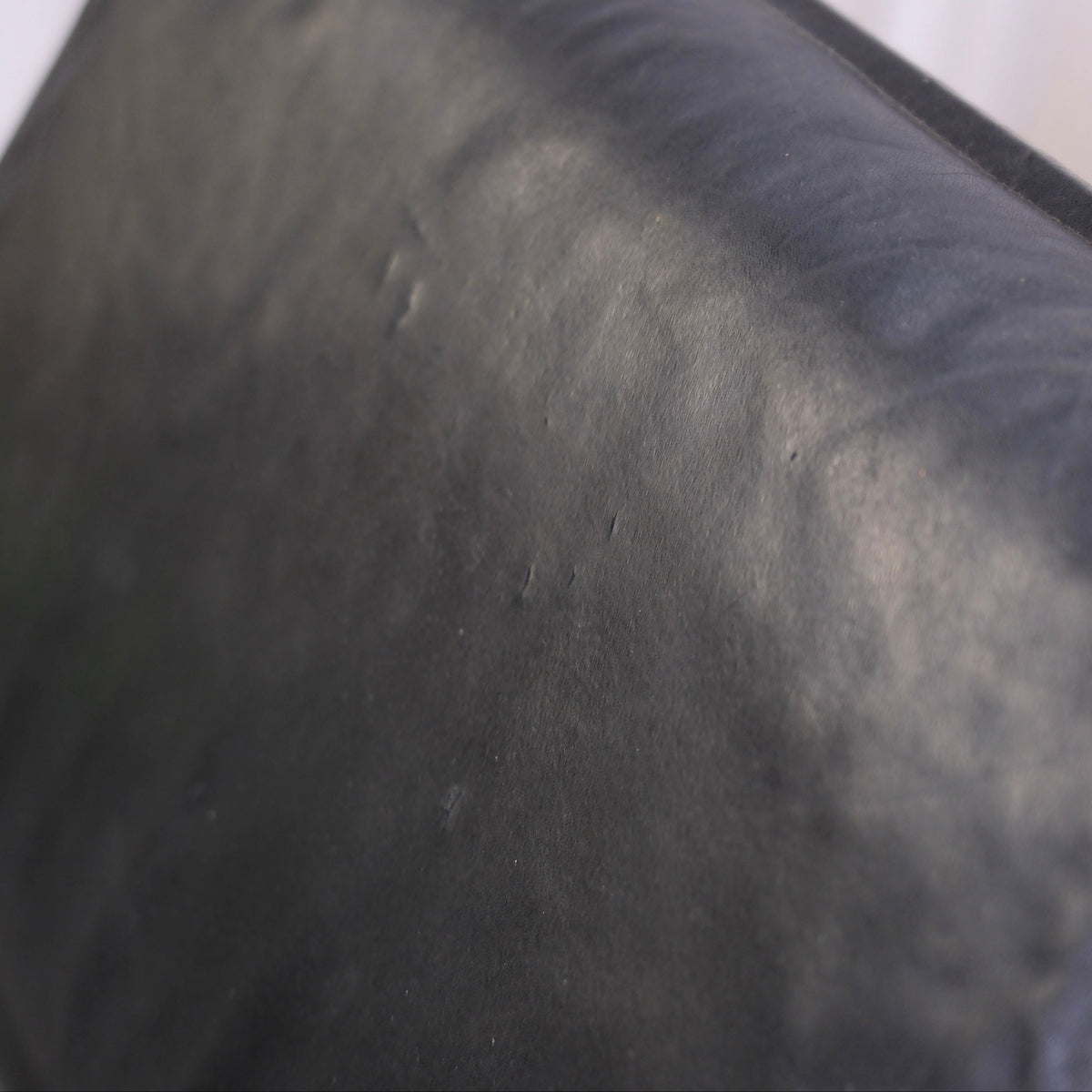 Yrjö Kukkapuro Experiment Lounge Chair in Black Leather and Green Armrests
