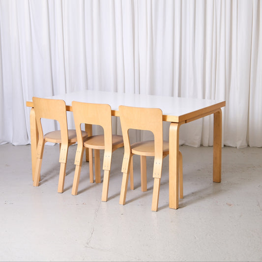 Artek 82A Table in White Laminate by Alvar Aalto