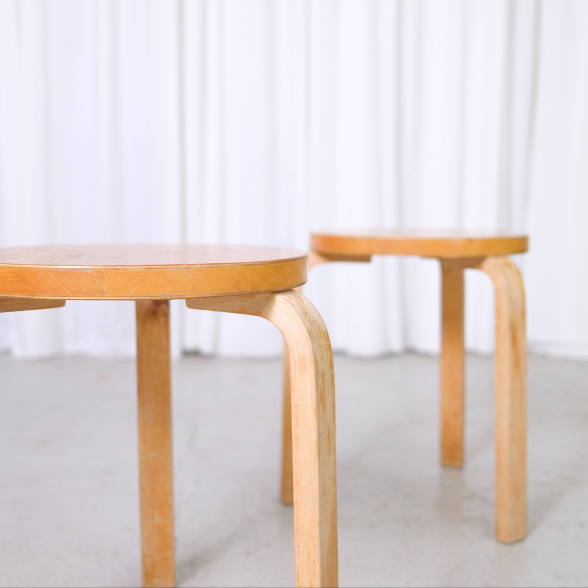 Artek Finger Joint Stool, 1950s