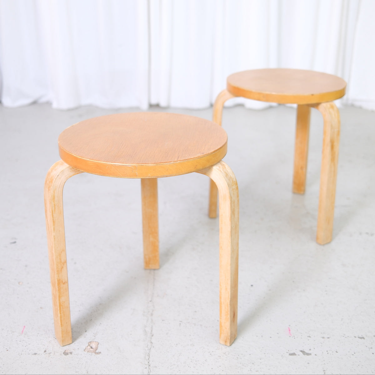 Artek Finger Joint Stool, 1950s
