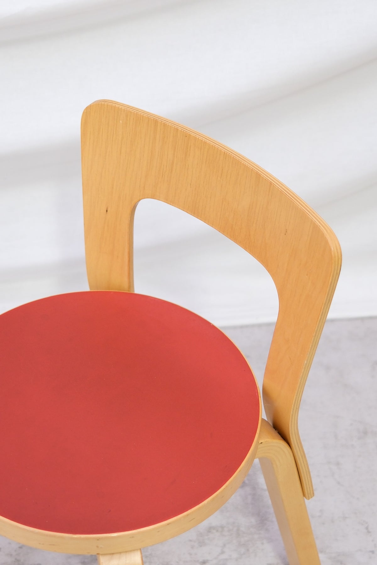 Alvar Aalto Artek 65 Chairs - Red Linoleum