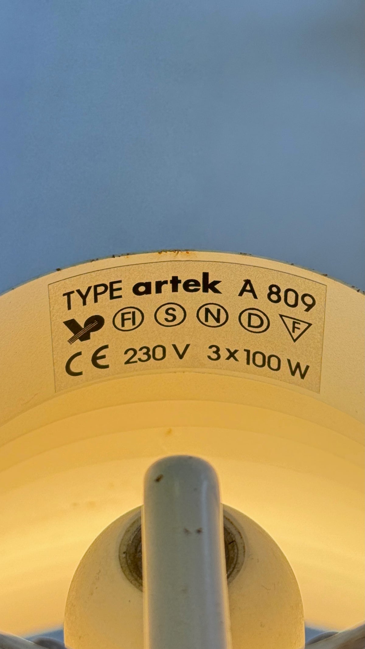 Artek Floor Lamp A809 by Alvar Aalto
