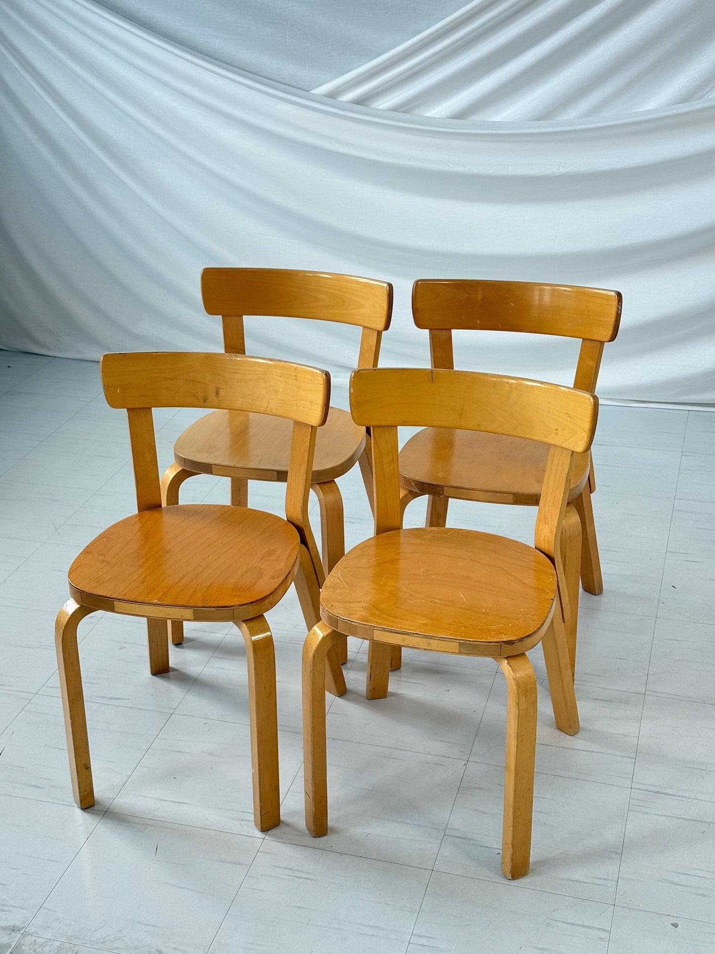 Artek 69 Chair by Alvar Aalto (set of 4)