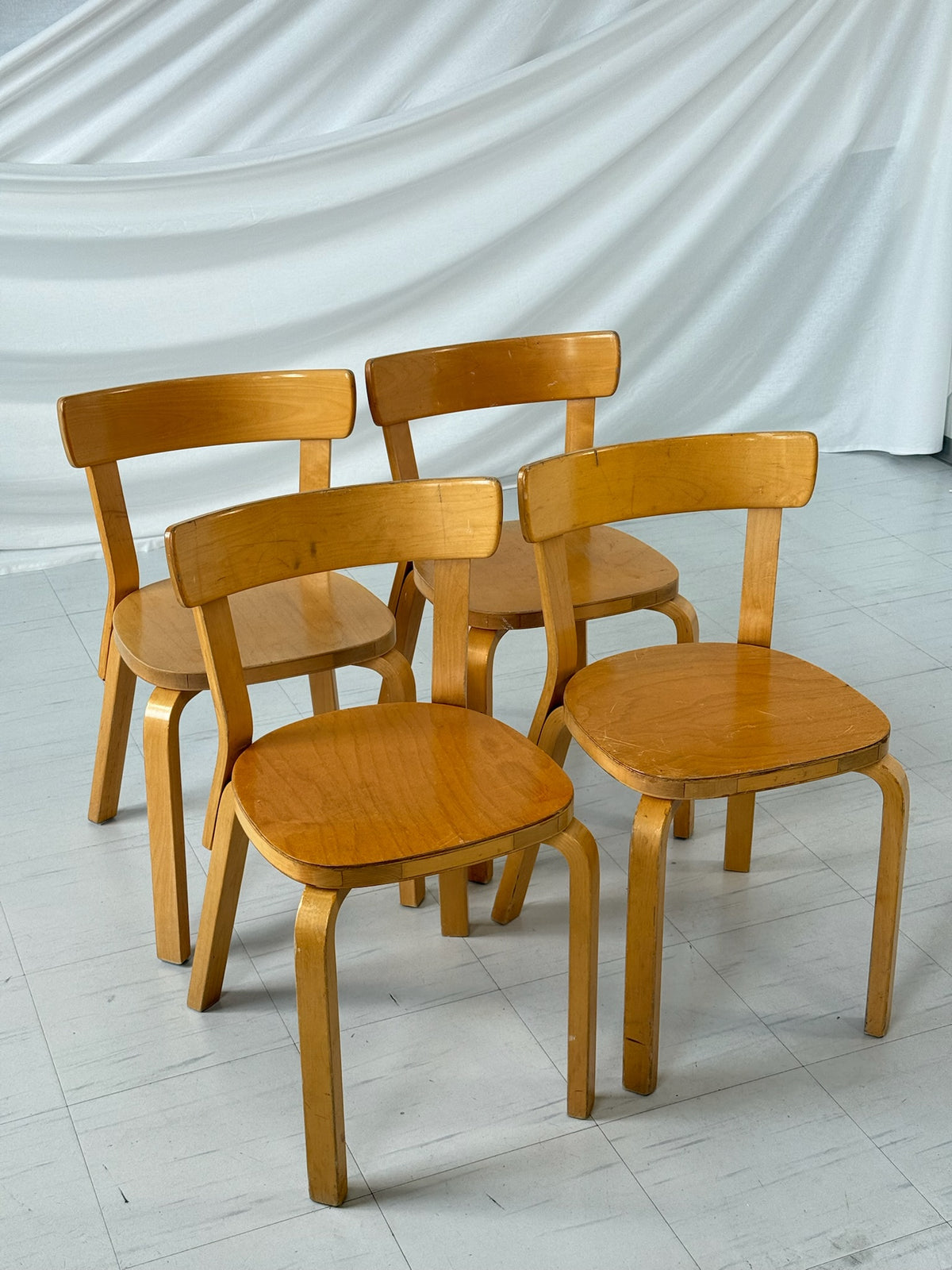 Artek 69 Chair by Alvar Aalto (set of 4)