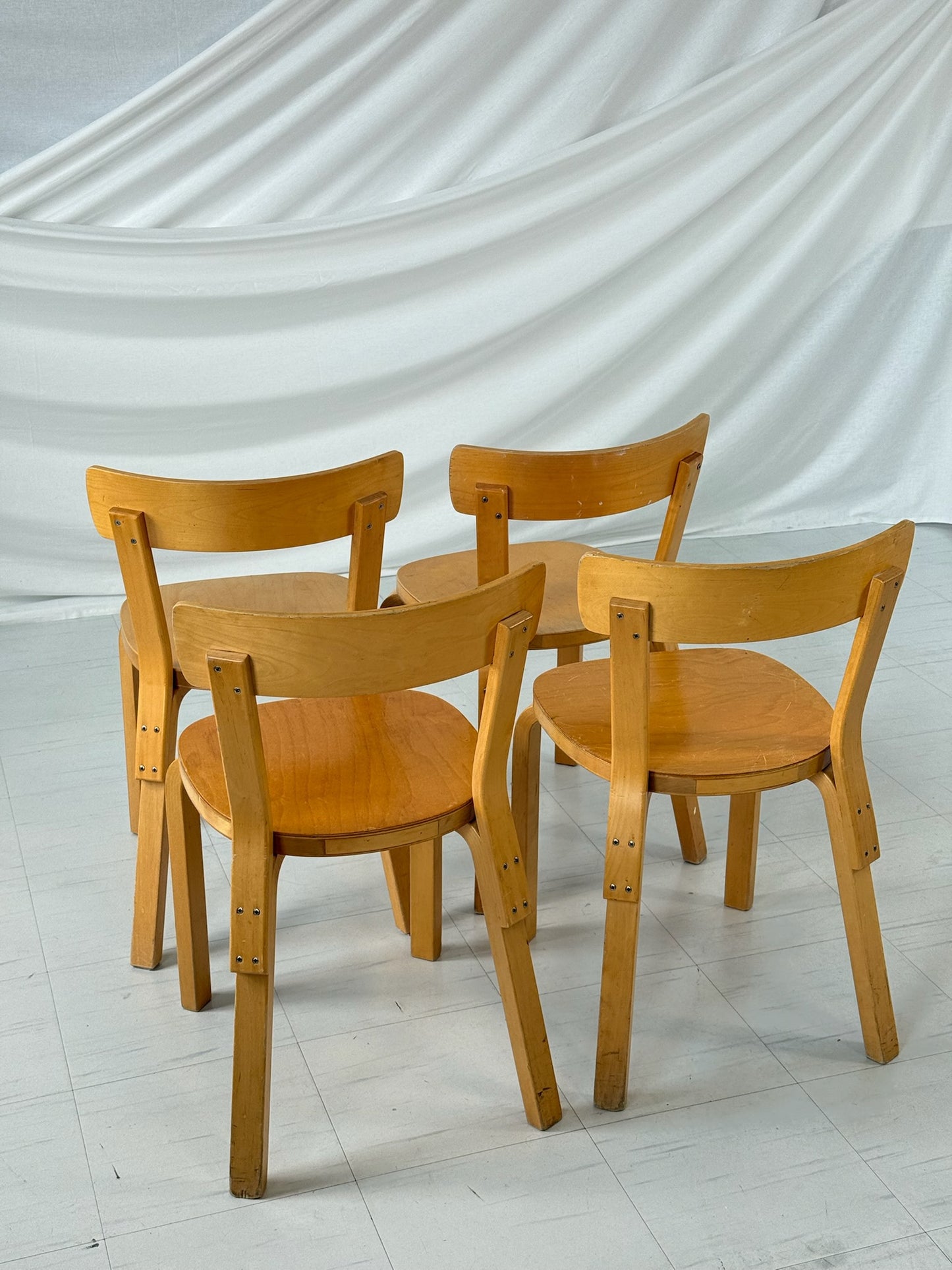 Artek 69 Chair by Alvar Aalto (set of 4)