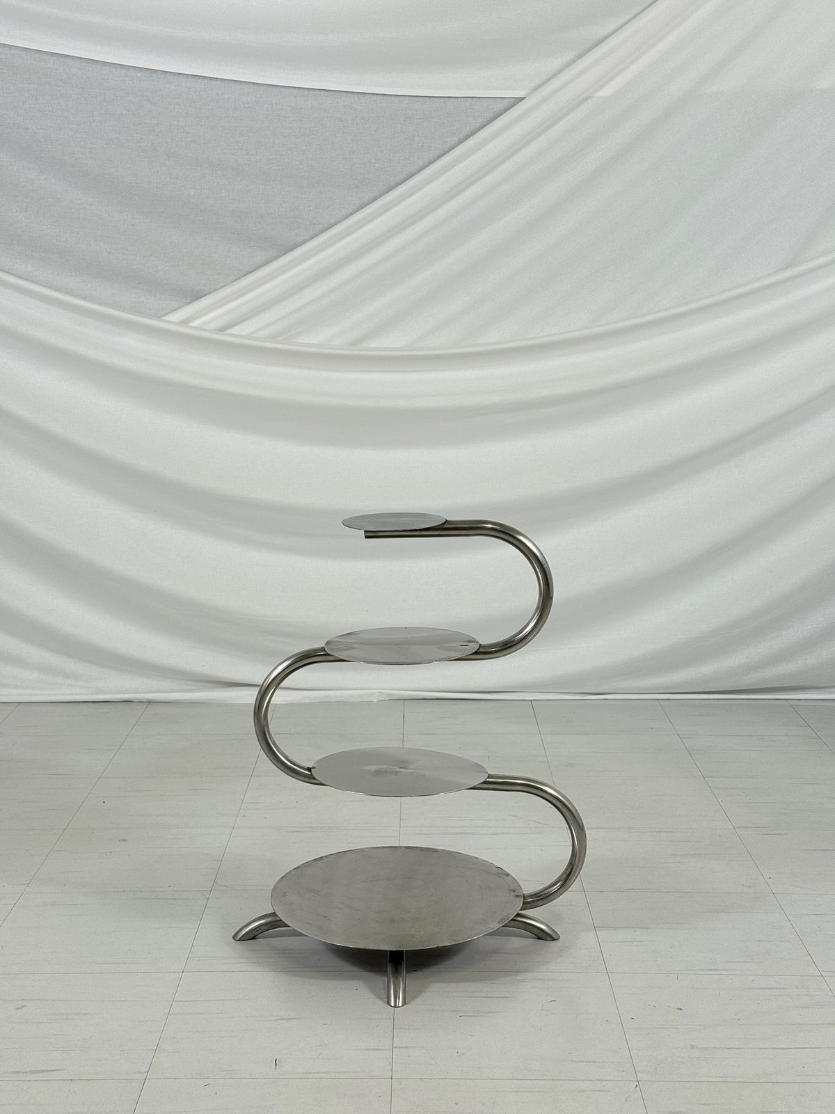 Vintage Chrome Side Table
