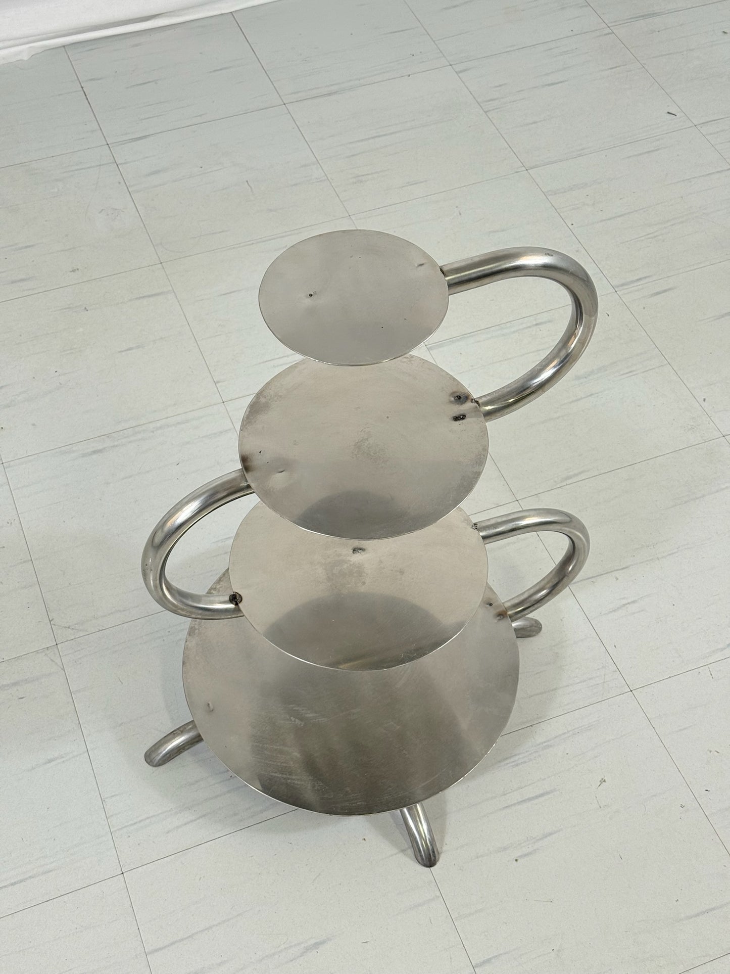 Vintage Chrome Side Table