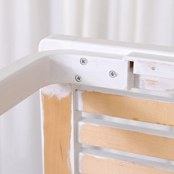 Detail of the underside joinery on the Artek 153A bench