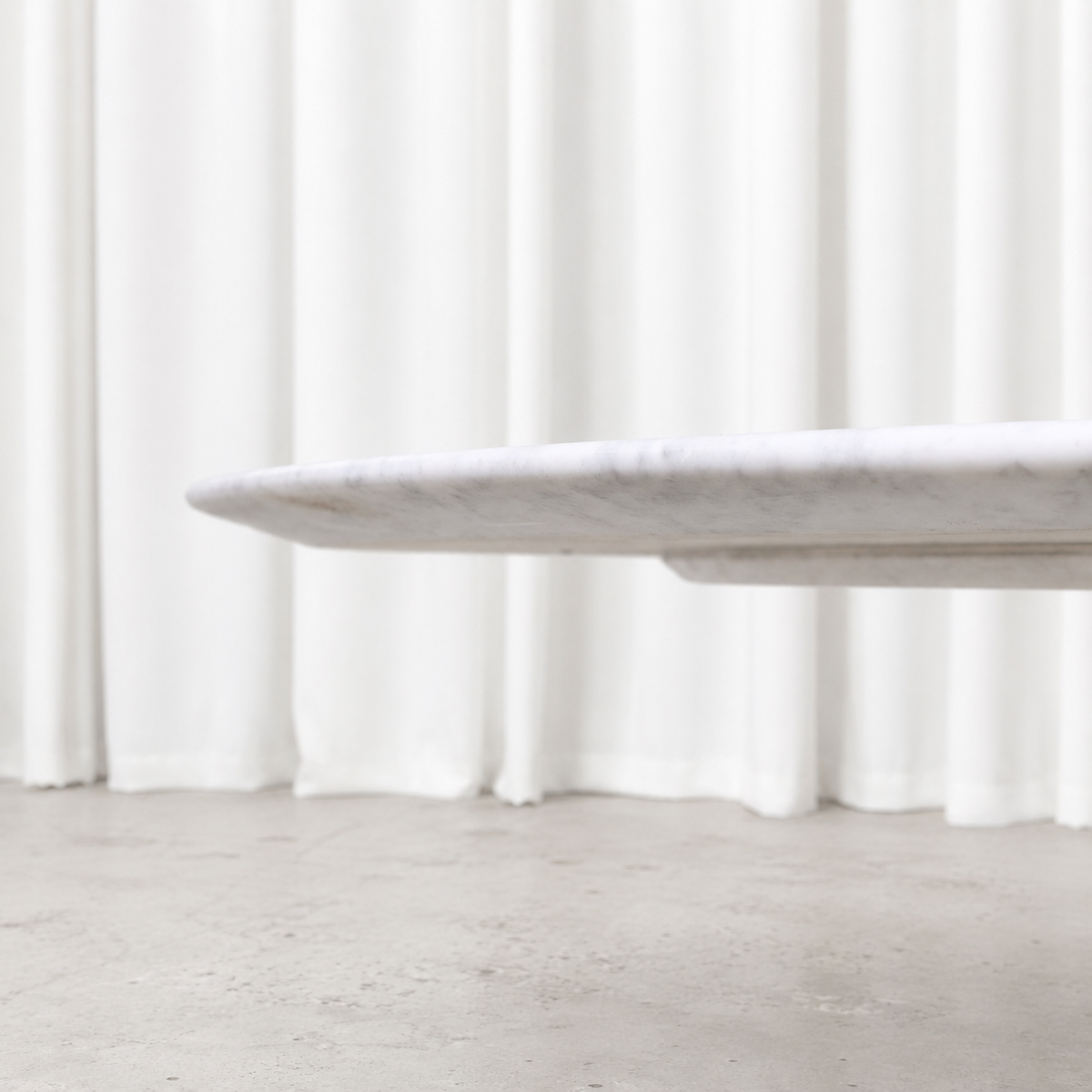 Eero Saarinen Tulip Dining Table by Knoll with White Marble Top